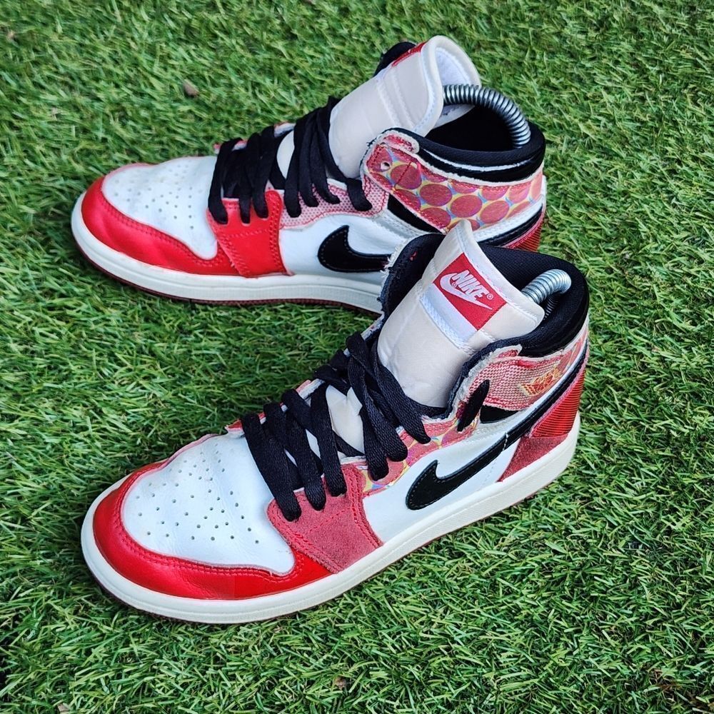 NIKE AIR JORDAN 1 HIGH spider Man Gs - Kids Shoes - SIZE 3Y